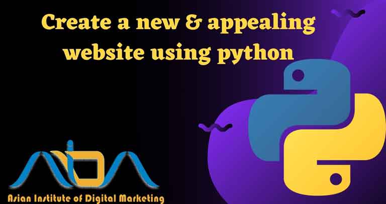 Create a new & appealing website using python programming