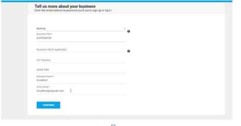 particular type and click on Continue.