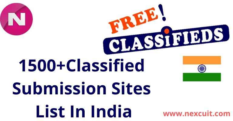 Free Classified Submission Sites List In India